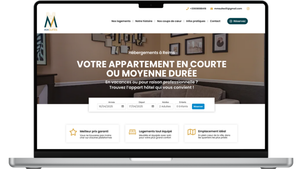 Site réservation macom.immo
